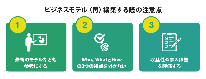 ビジネスモデル（再）構築する際の注意点