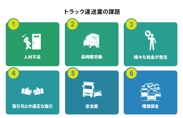 トラック運送業の課題