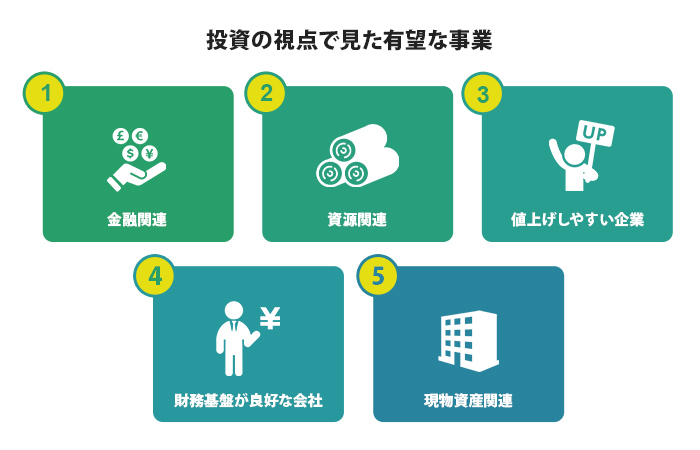 投資の視点で見た有望な事業